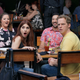 Kether Donohue, Aya Cash, Desmin Borges, and Chris Geere